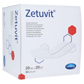 ZETUVIT Saugkompressen unsteril 20x20 cm – PZN 1981661 (PZN 1981661) из Германии