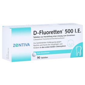 D-Fluoretten 500 I.E. Tabl.z.Herst.e.Lsg.z.Einnehmen – PZN 1610137 (PZN 1610137) из Германии