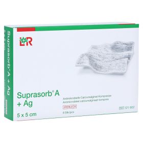 SUPRASORB A+Ag Antimik.Cal.Alginat Kompr.5x5 cm – PZN 7402173 (PZN 7402173) из Германии