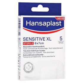 HANSAPLAST Sensitive Wundverband steril 6x7 cm – PZN 16760138 (PZN 16760138) из Германии