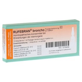 RUFEBRAN broncho Ampullen – PZN 3799268 (PZN 3799268) из Германии