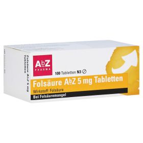 Folsäure AbZ 5mg – PZN 1234562 (PZN 1234562) из Германии