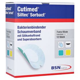 CUTIMED Siltec Sorbact PU-Verb.7x10 cm oval – PZN 13574429 (PZN 13574429) из Германии