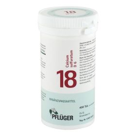 BIOCHEMIE Pflüger 18 Calcium sulfuratum D 6 Tabl. – PZN 6322549 (PZN 6322549) из Германии