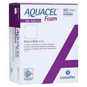 AQUACEL Foam nicht adhäsiv 5x5 cm Verband – PZN 10101469 (PZN 10101469) из Германии