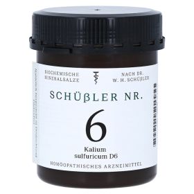 SCHÜSSLER Nr.6 Kalium sulfuricum D 6 Tabletten – PZN 10990587 (PZN 10990587) из Германии