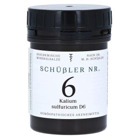 SCHÜSSLER Nr.6 Kalium sulfuricum D 6 Tabletten – PZN 10990570 (PZN 10990570) из Германии