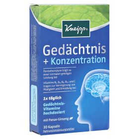 Kneipp Gedächtnis + Konzentration Kapseln – PZN 10032685 (PZN 10032685) из Германии