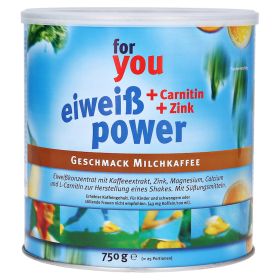 FOR YOU eiweiß power Milchkaffee Pulver – PZN 13570561 (PZN 13570561) из Германии
