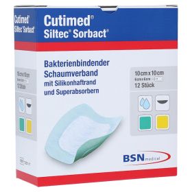 CUTIMED Siltec Sorbact PU-Verb.10x10 cm – PZN 13574412 (PZN 13574412) из Германии