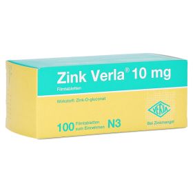 Zink Verla 10mg – PZN 8912195 (PZN 8912195) из Германии