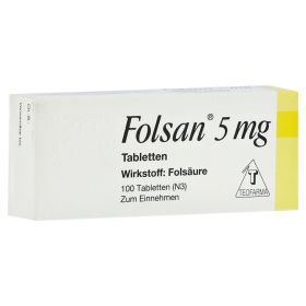 Folsan 5mg – PZN 1300106 (PZN 1300106) из Германии