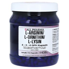 L-ARGININ/L-ORNITHIN/L-Lysin 4:3:4 GPH Kapseln – PZN 9918395 (PZN 9918395) из Германии