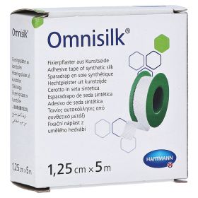 OMNISILK Fixierpflaster Kunstseide 1,25 cmx5 m – PZN 11163538 (PZN 11163538) из Германии