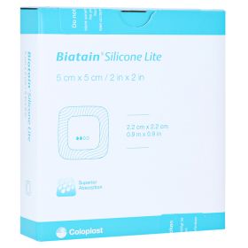 BIATAIN Silikon Lite Schaumverband 5x5 cm – PZN 11847633 (PZN 11847633) из Германии