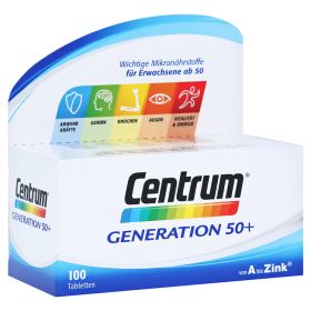 CENTRUM Generation 50+ A-Zink Tabletten – PZN 15581540 (PZN 15581540) из Германии