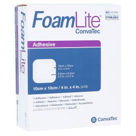 FOAM LITE ConvaTec adhäsiv PU-Schaumverb.10x10 cm – PZN 12358959 (PZN 12358959) из Германии