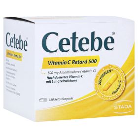 Cetebe Vitamin C Retard 500mg – PZN 3884324 (PZN 3884324) из Германии