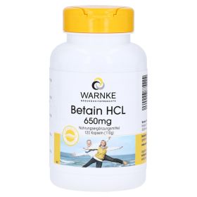 Betain HCL 650 mg Kapseln – PZN 12343722 (PZN 12343722) из Германии