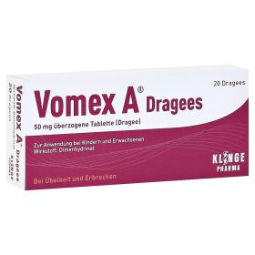 Vomex A Dragees – PZN 4274616 (PZN 4274616) из Германии