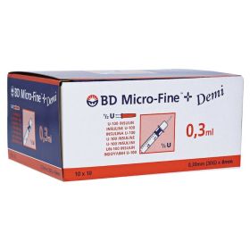 BD Micro-fine + Insulinspritze 0,3 ml U100 – PZN 4144150 (PZN 4144150) из Германии