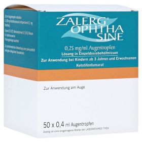 Zalerg ophtha sine 0,25mg/ml Augentropfen – PZN 11095015 (PZN 11095015) из Германии